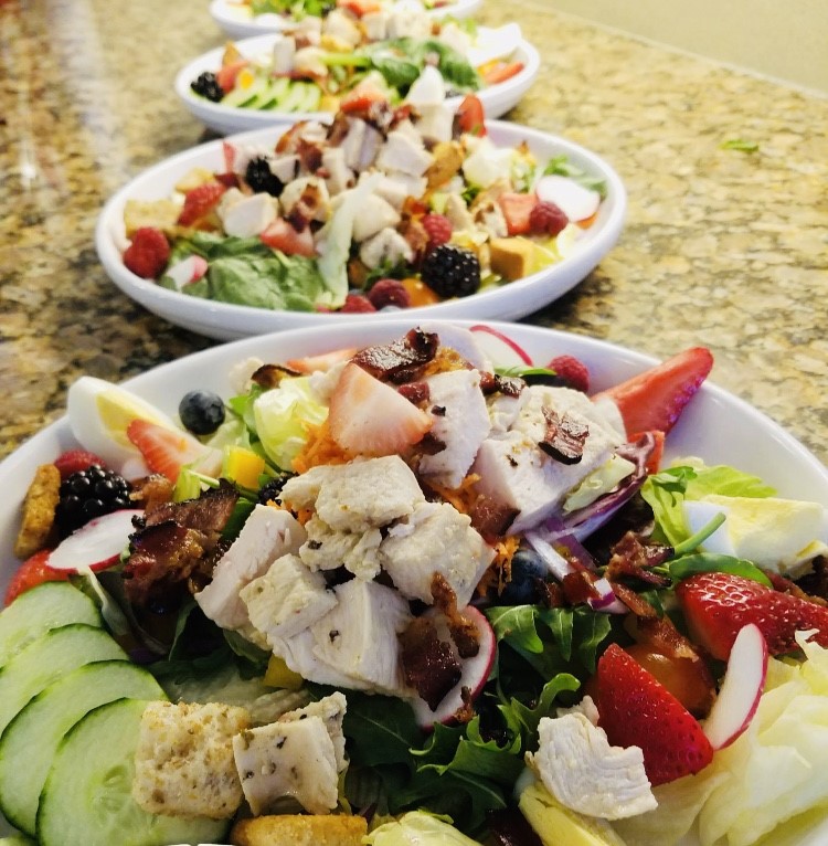 Salad in a couple of bowls