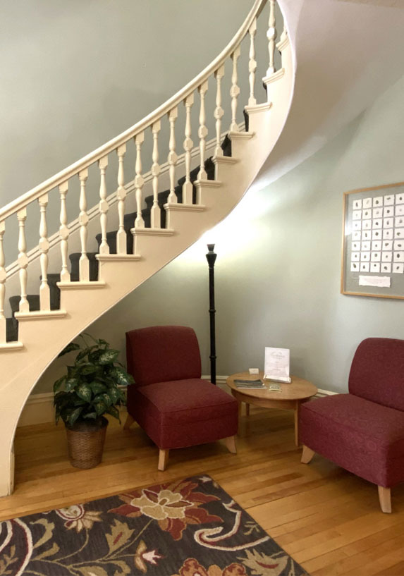 Staircase in the Commons building